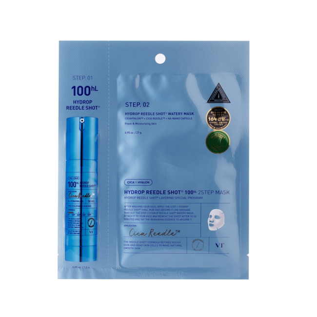 Двоетапна гідрогелева маска для обличчя VT Cosmetics (1ea) Hydrop Reedle Shot 100hl 2-Step Mask, фото 1 Двоетапна гідрогелева маска для обличчя VT Cosmetics (1ea) Hydrop Reedle Shot 100hl 2-Step Mask, фото 1